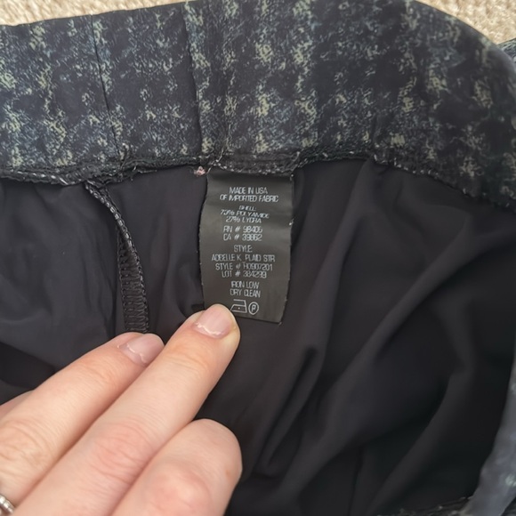 Theory Stretchy Pants Size Large - Navy and Green - Picture 3 of 5